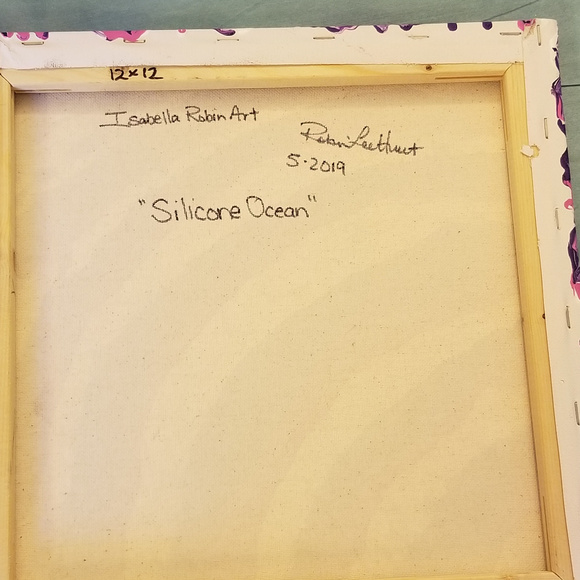 Original Acrylic Silicone 12x12 Painting - Picture 8 of 8